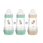 Lot de 3 biberons anti-colique 260ml Easy Start Aqua et nature