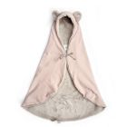 Couverture polaire avec capuche Poudre rose
