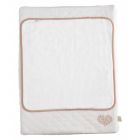 Matelas à langer 68 x 52 cm avec serviette éponge Petit coeur