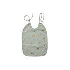 Bavoir bébé Lai Vehicles dove blue mix
