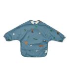 Bavoir manches longues Merle Fun Beach blue