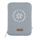 Protège carnet de santé plumes de lune Bleu