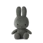 Peluche lapin Miffy velours côtelé éco 50 cm Gris
