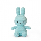 Peluche lapin Miffy velours côtelé bleu pastel 23 cm