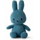 Peluche lapin Miffy velours côtelé bleu 23 cm