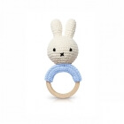 Hochet anneau de dentition Miffy bleu pastel