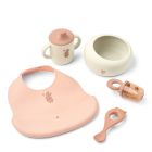 Coffret repas bébé 5 pièces Mileah Wild child Rose