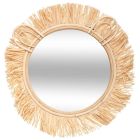 Miroir enfant Safari Rotin et rafia 38 cm