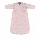 Gigoteuse hiver 0-6 mois Jersey bio Rose girafe