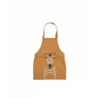 Tablier enfant ocre motif zèbre