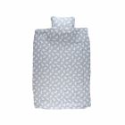 Housse de couette 100x140 cm coton bio gris
