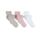 Coffret de 3 paires de chaussette rose blanc et beige T20