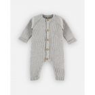 Combi pilote tricot Grège - 1 mois