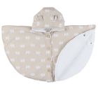 Poncho imperméable avec doublure beige - 6-12M Mix and Match