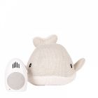 Peluche bruit blanc Baleine Moby gris