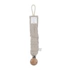 Attache-tétine universelle en coton bio Beige