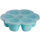 Moule multiportions silicone 6 x 150 ml blue