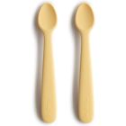 Lot de 2 cuillères bébé en silicone - Jonquille pâle