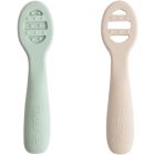 Lot de 2 premières cuillères bébé - Cambridge Bleu / Beige sable