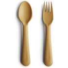 Set de couverts Cuillère & fourchette enfant - Moutarde