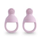 Lot de 2 sucettes grignoteuses silicone - Soft Lila