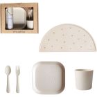 Coffret repas en silicone - Ivory (5 pièces)