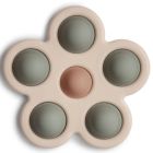 Anneau de dentition fleur - Dried Thyme / Natural / Beige sable