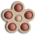 Anneau de dentition fleur - Rose / Blush / Beige sable