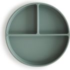 Assiette à compartiment en silicone - Cambridge blue