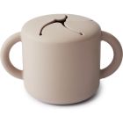 Boîte à goûter en silicone avec poignées - Cloudy Mauve