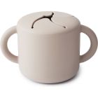Boîte à goûter en silicone avec poignées - Ivory
