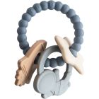 Anneau de dentition porte-clés en silicone - Space