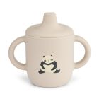 Tasse d'apprentissage à bec silicone 150 ml Neil Panda Sandy