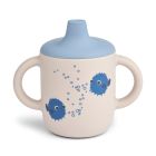 Tasse d'apprentissage à bec silicone 150 ml Neil Pufferfish Sandy