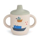 Tasse d'apprentissage à bec silicone 150 ml Neil Sailing Sandy