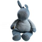 Peluche âne Paco bleu 25 cm