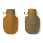 Lot de 2 gourdes souples Golden Caramel et Oat Mix