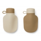 Lot de 2 gourdes souples Sandy et Khaki Mix