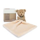 Doudou mouchoir boite fleur Ours