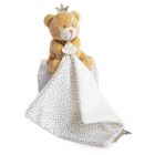Doudou mouchoir Perlidoudou Ours petit roi