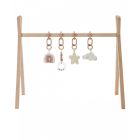 Arche de jeux en bois avec son set d'activités Ecru