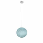Suspension luminaire simple globe S bleu Azur