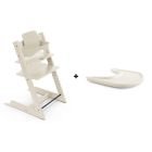 Pack Chaise haute Tripp Trapp avec son Baby Set et sa tablette - Vanilla white