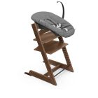 Pack chaise haute Tripp Trapp Hêtre Warm brown + Newborn Set gris