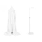 Pack ciel de lit Vintage 245 cm White + flèche de lit blanche