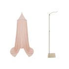 Pack ciel de lit Vintage 245 cm Wild rose + flèche de lit Messing gold