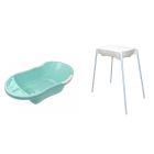 Baignoire bébé mint avec vidange + support de baignoire