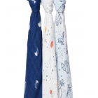 Lot de 3 maxi langes Silky soft en bambou Stargaze