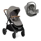 Poussette duo Alore + siège auto i-Snug 2 Pebble gris