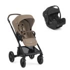 Poussette duo Chrome 2 Cashew + siège auto i-Gemm 3 Raven